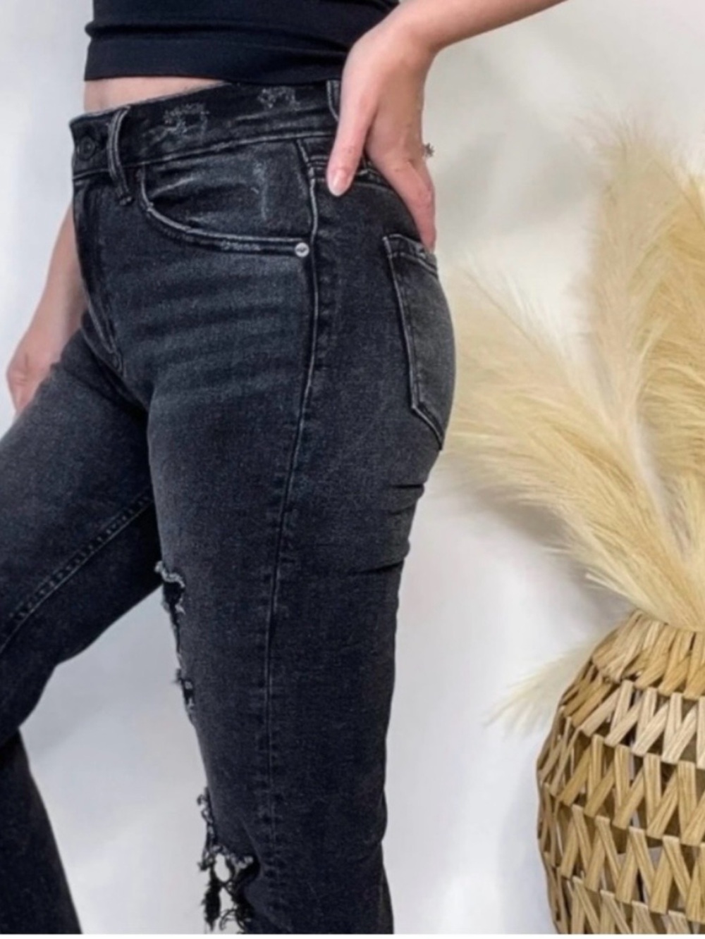 Abercrombie & Fitch Jeans the skinny high rise black size 27